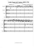 Little fugue in G minor: for brass quartet